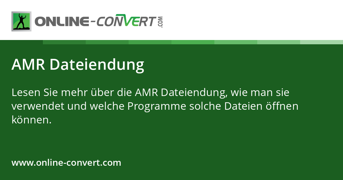 AMR Dateiendung