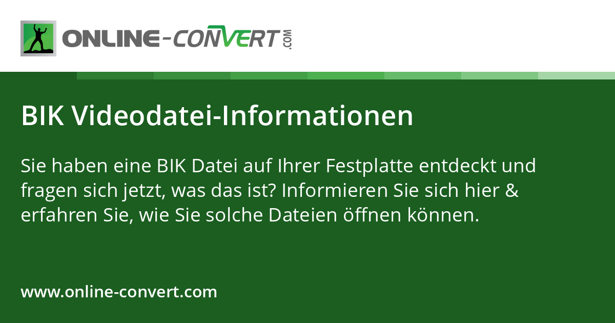 BIK Videodatei-Informationen
