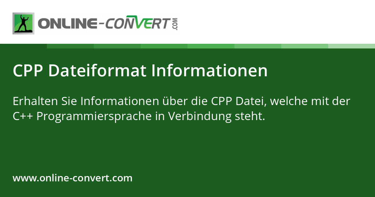 CPP Dateiformat Informationen
