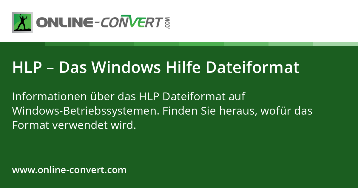 HLP – Das Windows Hilfe Dateiformat