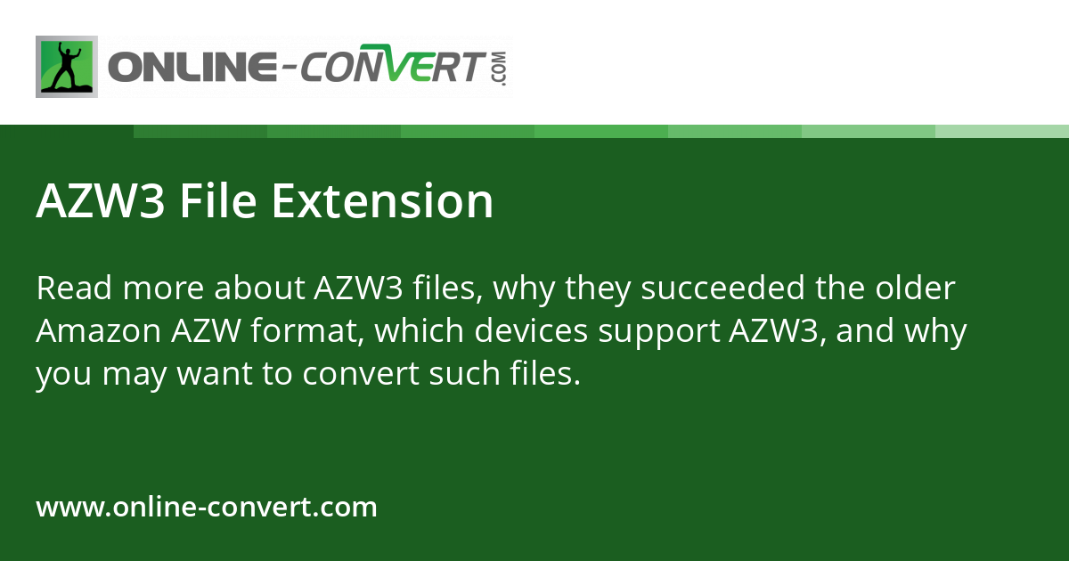AZW3 File Extension
