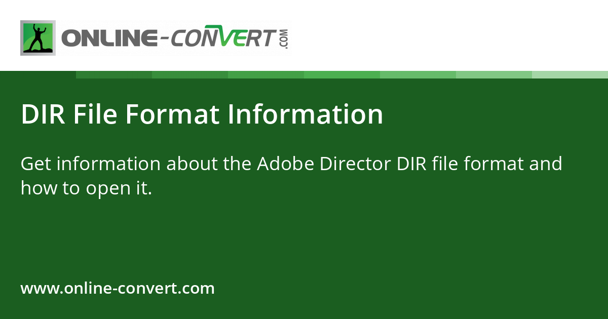 DIR File Format Information