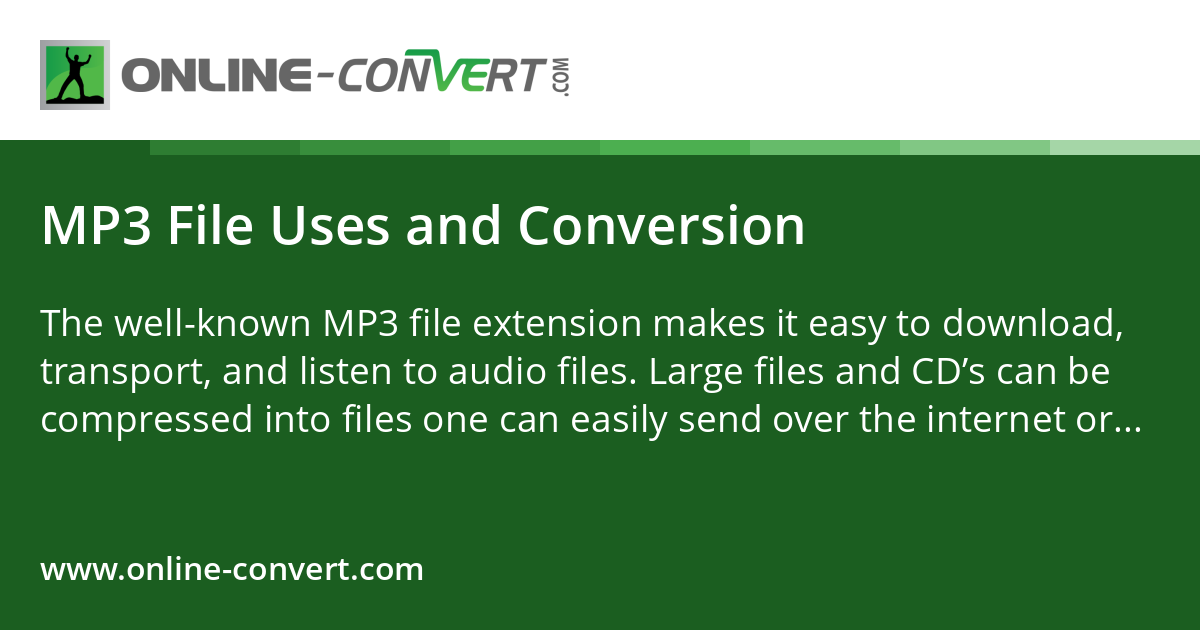Mp3 Filel MP3 File Uses and Conversion