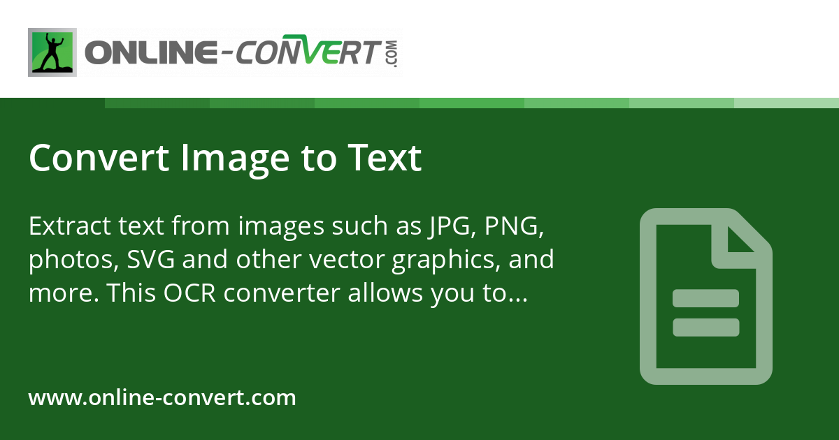 Convert Image to Text