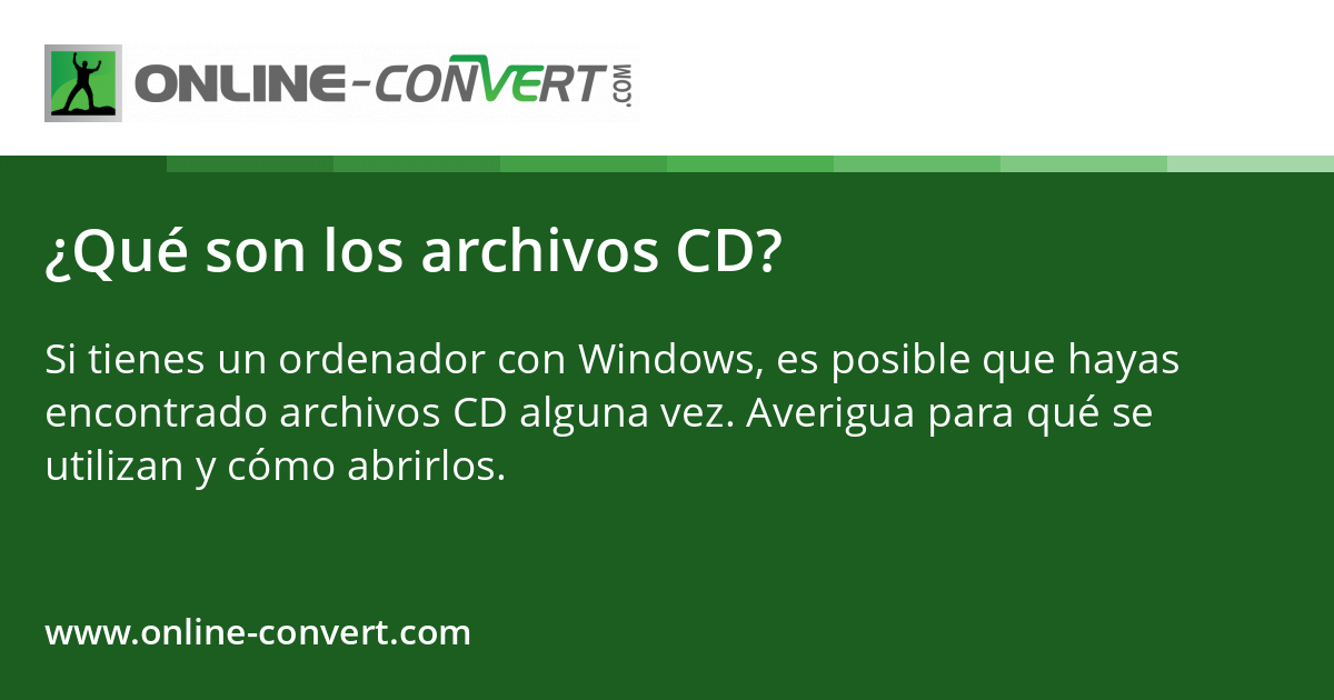 ¿Qué son los archivos CD?