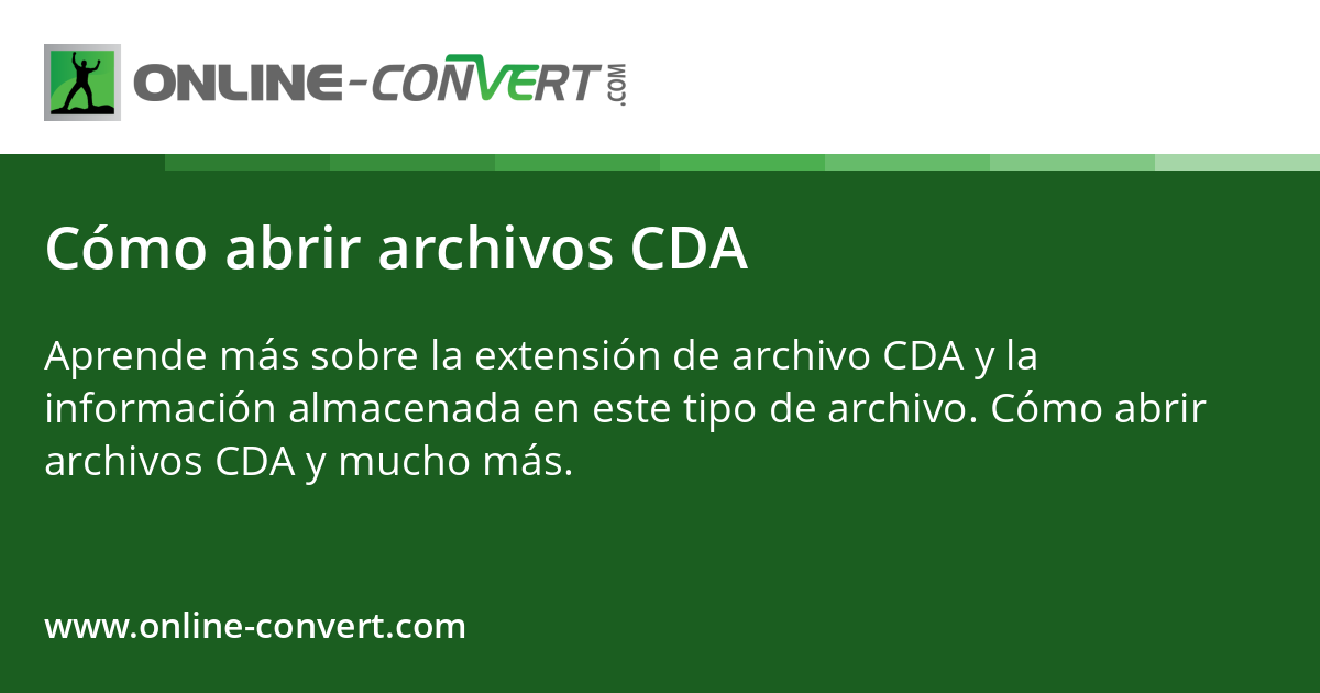 Cómo abrir archivos CDA