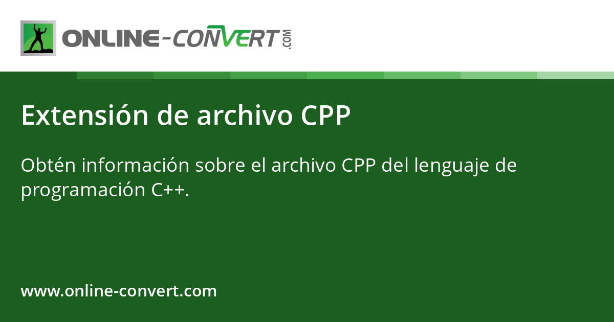 Extensión de archivo CPP