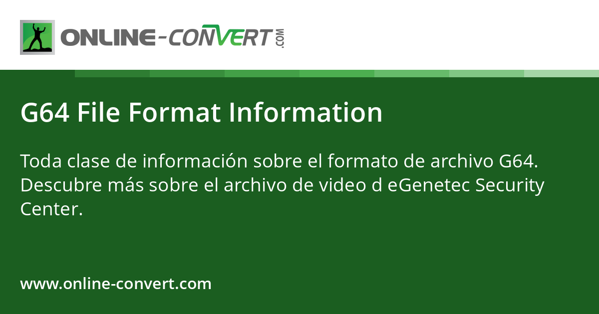 G64 File Format Information