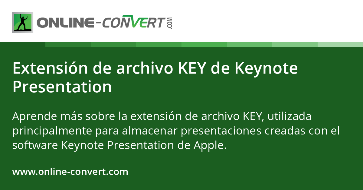 Extensión de archivo KEY de Keynote Presentation