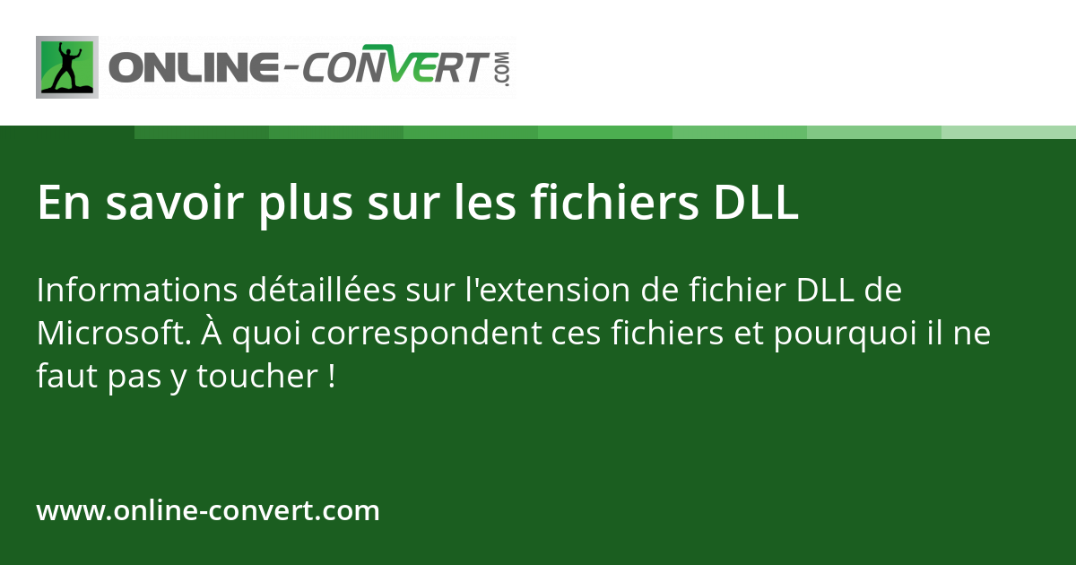 En savoir plus sur les fichiers DLL