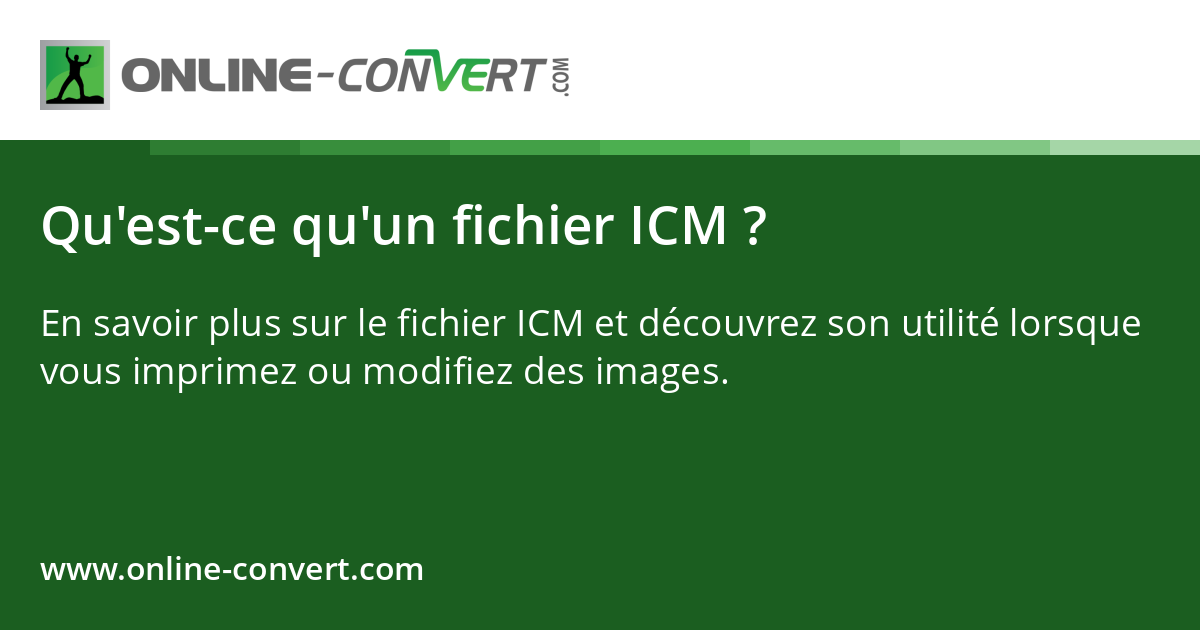 Qu'est-ce qu'un fichier ICM