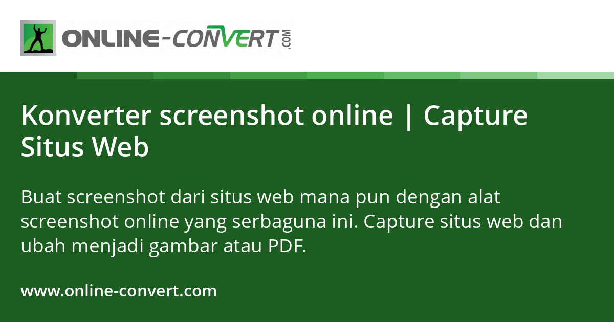 Konverter screenshot online | Capture Situs Web
