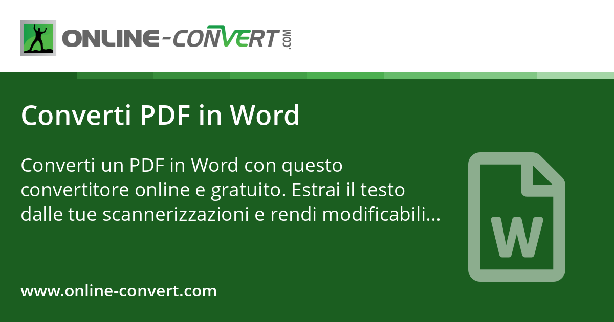 Converti PDF in Word
